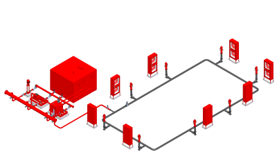 Desain sistem hydrant