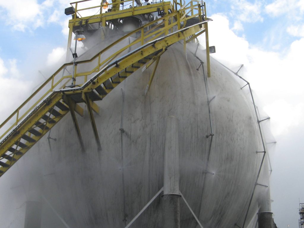 Water spray system design