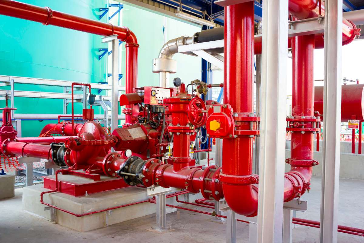 Ilustrasi desain sistem fire pump (Sumber: Koorsen Fire & Security)